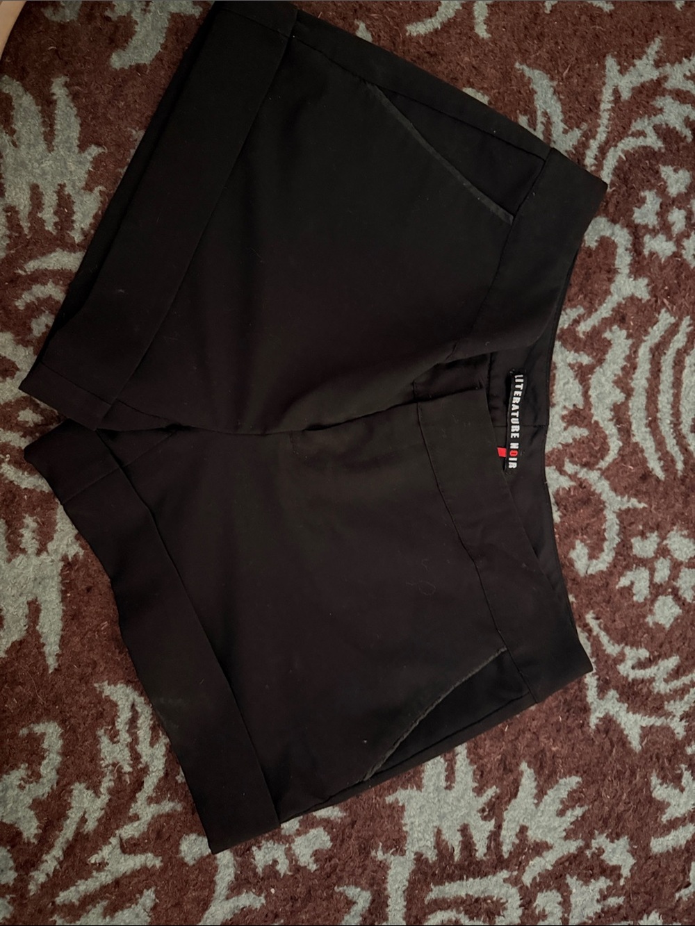 Black High-Waist Tailored Women's Shorts